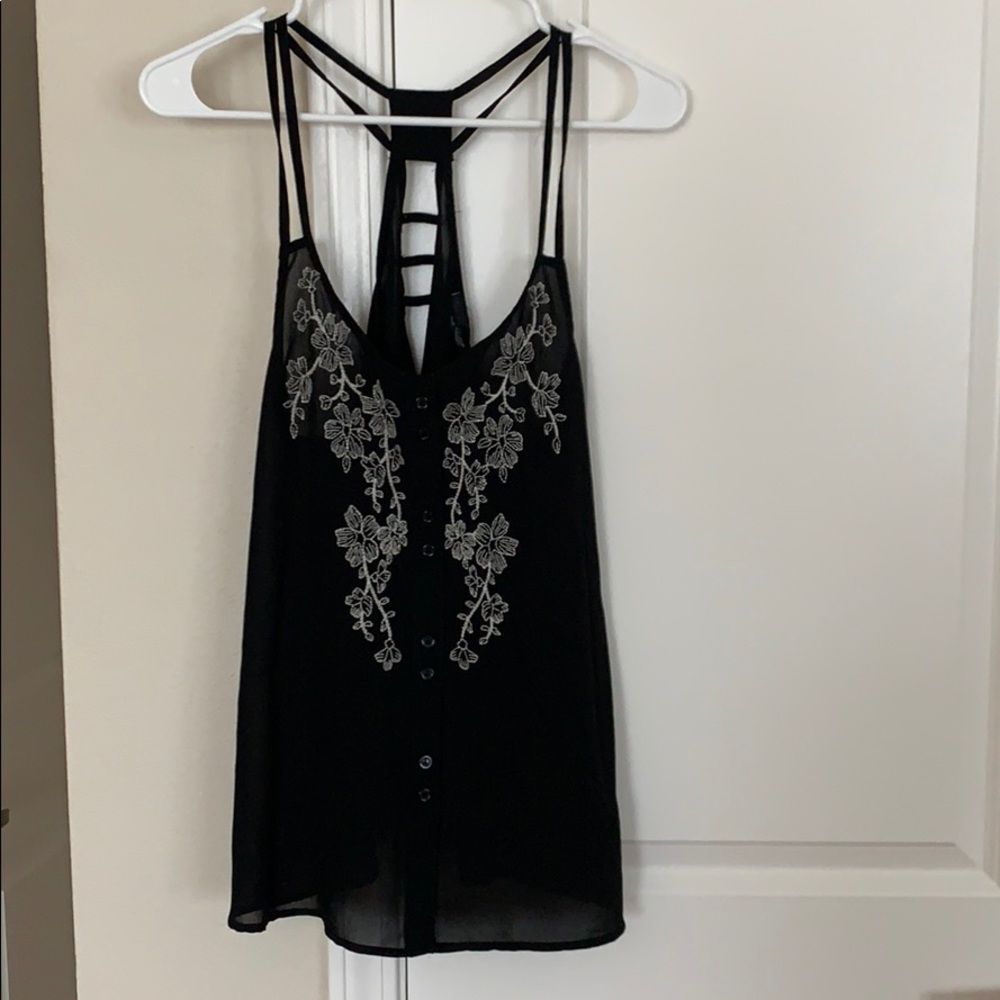 Black tank top